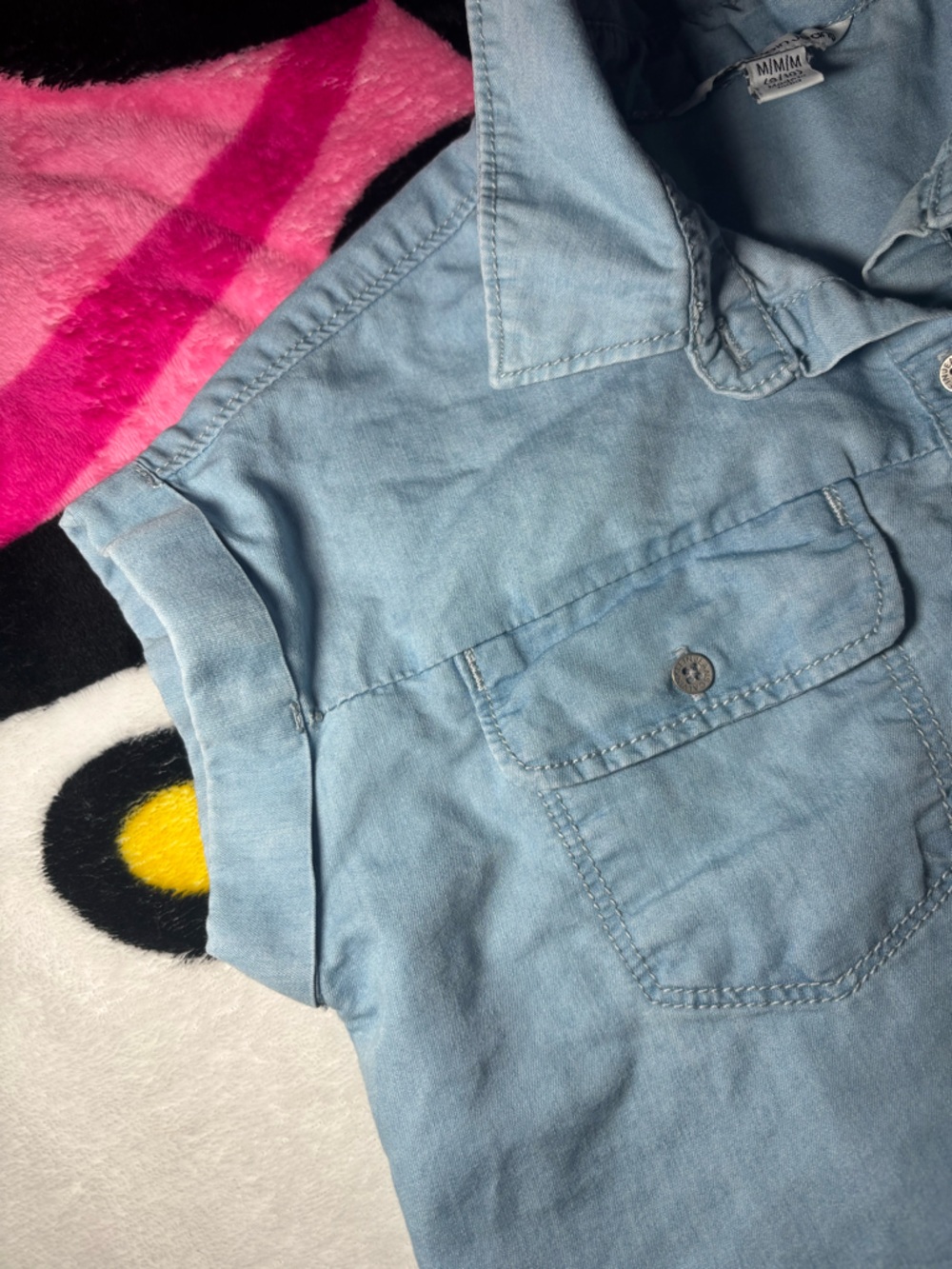 Calvin Klein Girls Chambray Denim Shirt Dress - Picture 9 of 10